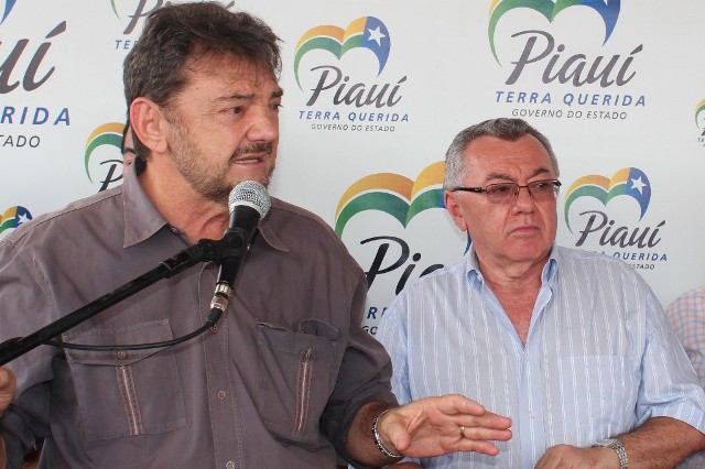 Governador Wilson Martins com o deputado Kléber Eulálio