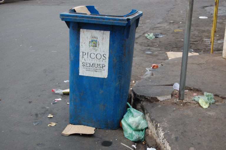 Acúmulo de lixo nas ruas de Picos: responsabilidade política e social