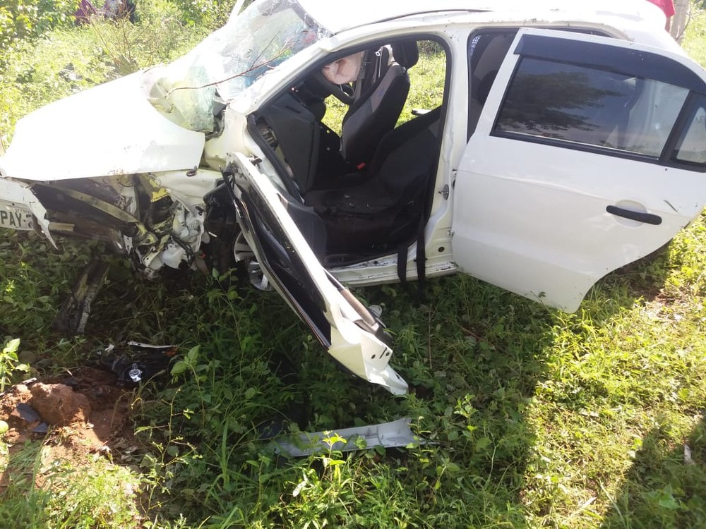 Colisão frontal deixa oito pessoas feridas em Floriano no Sul do Piauí — Foto: PRF