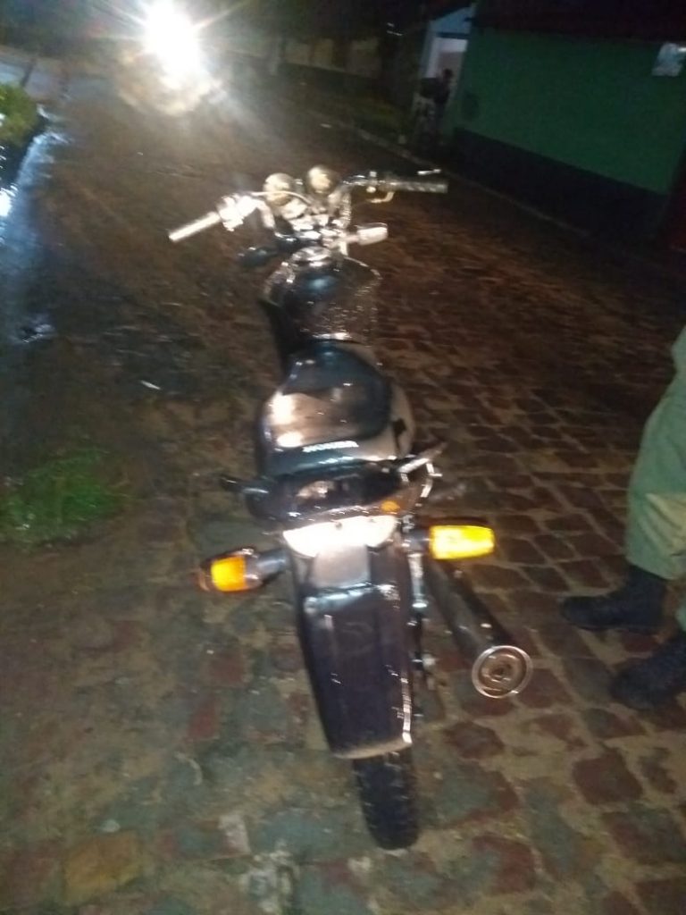 Ação integrada da polícia recupera motocicleta roubada em Inhuma
