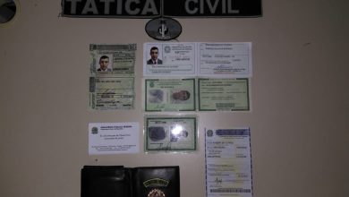 Homem é preso com documentos falsos de procurador federal em Paulistana — Foto: Divulgação/Polícia Militar