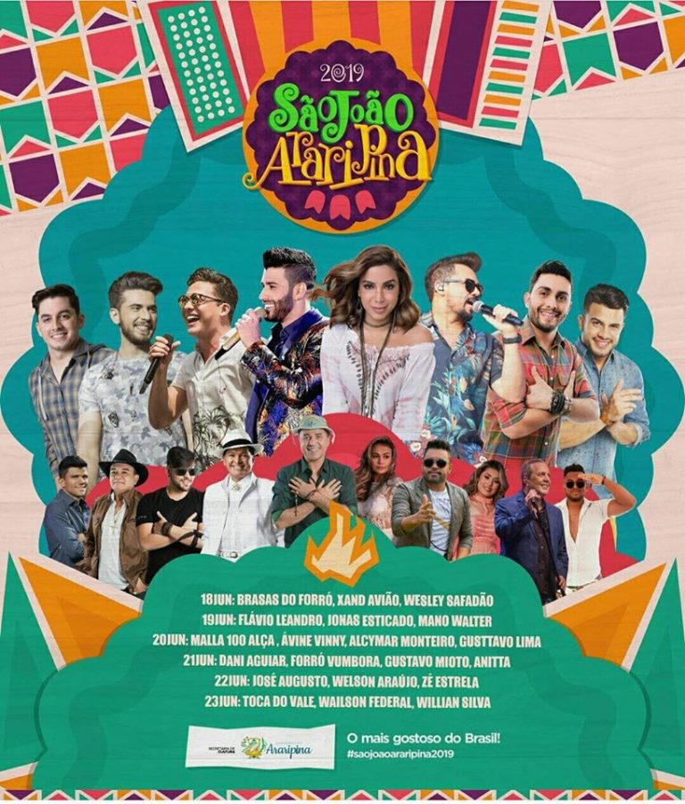 Prefeitura de Araripina divulga programação oficial do São João 2019