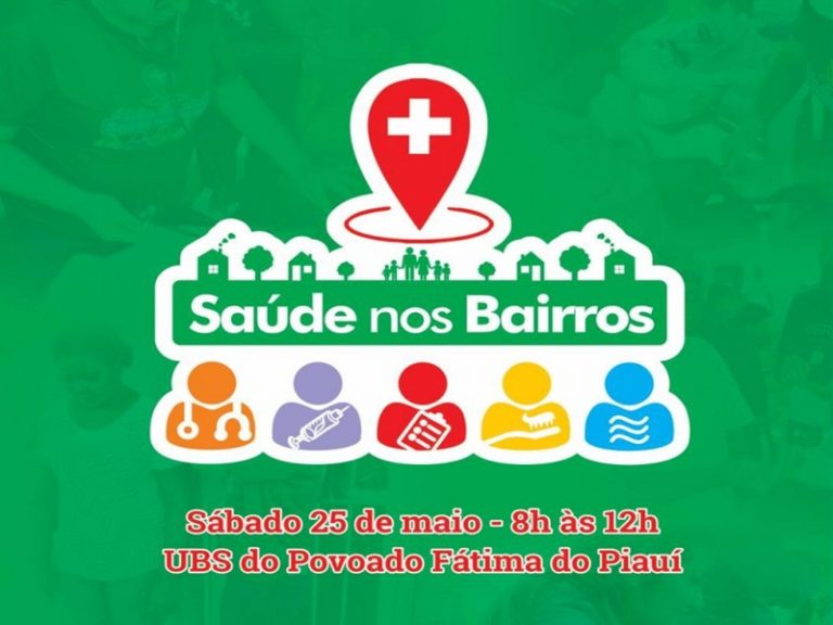 Saúde nos bairros será em Fátima do Piauí neste sábado