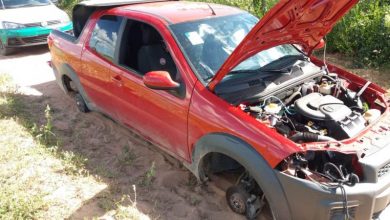 Veículo tomando de assalto em Padre Marcos é encontrado abandonado na zona rural de São Julião