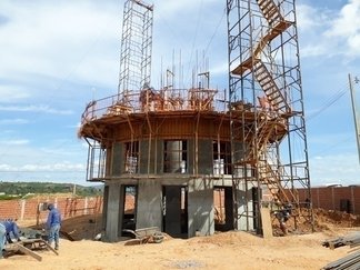 Reservatório do bairro Belo Norte em construção (Ascom Agespisa)