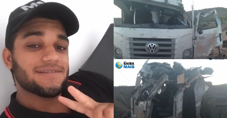Cledes Gomes Bezerras Junior, 21 anos, tombou na BR-407 na altura do povoado Maria Preta