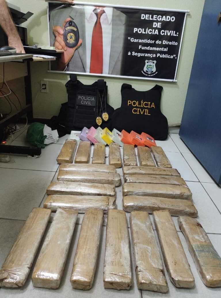 Em Oeiras, Polícia Civil apreende 31 tabletes de droga que vinha para Picos