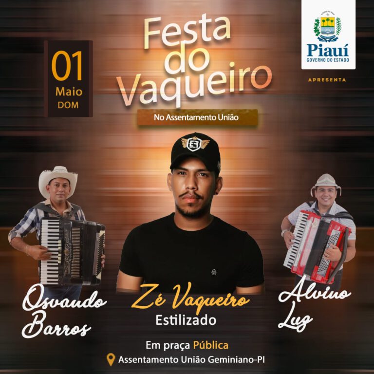 É neste domingo a 15ª Festa do Vaqueiro do Assentamento União em Geminiano