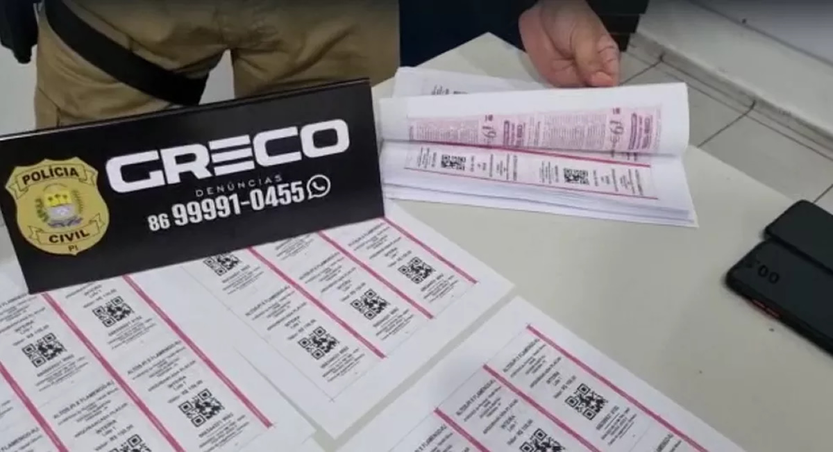 Suspeitos de falsificar mais de 200 ingressos para jogo Altos X Flamengo são presos