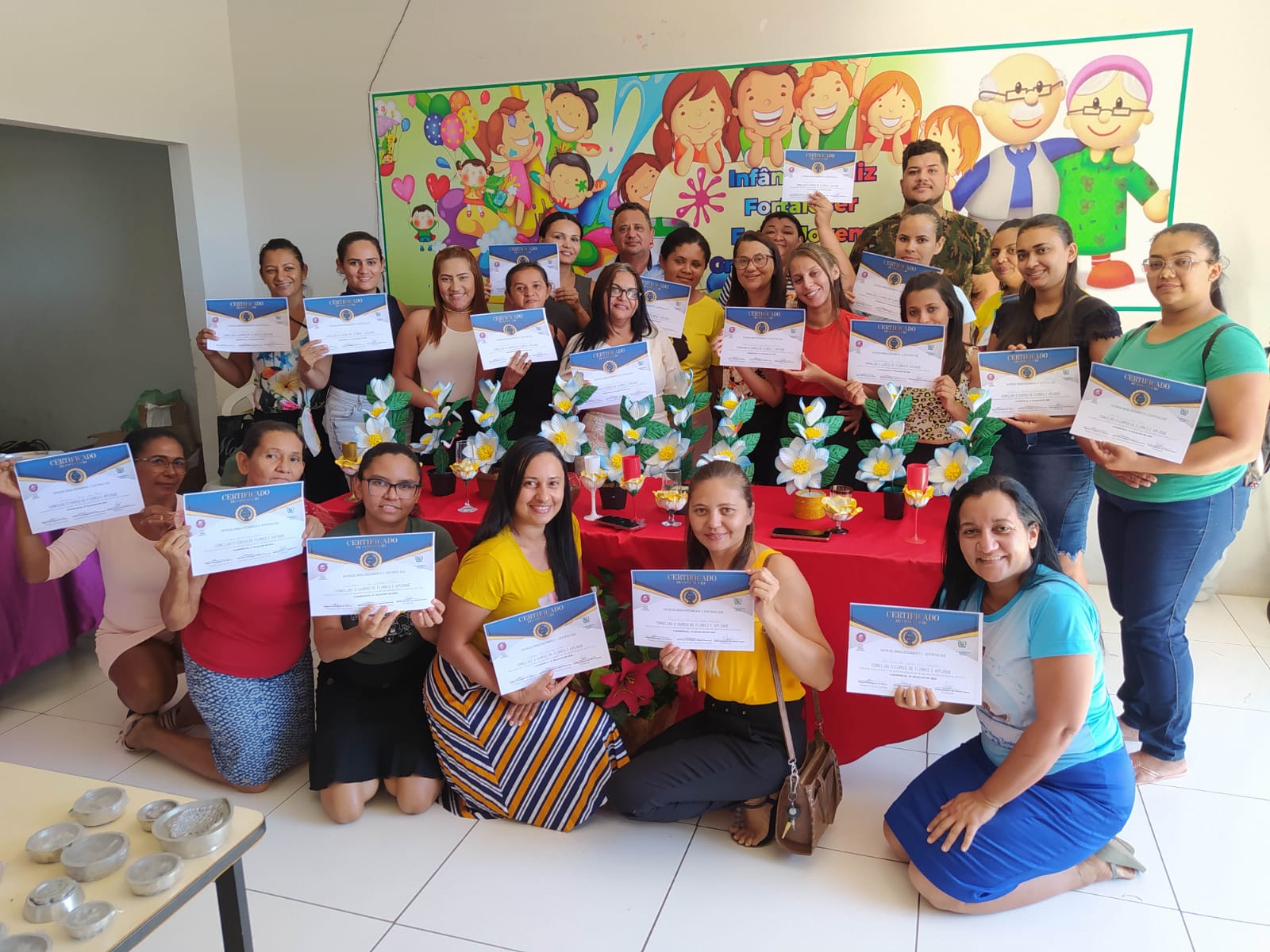 Prefeitura de Itainópolis promove curso de flores e aplique em EVA