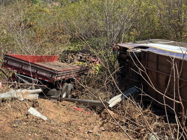 Colisão entre ônibus e caminhão em Dom Expedito Lopes deixa 17 passageiros feridos