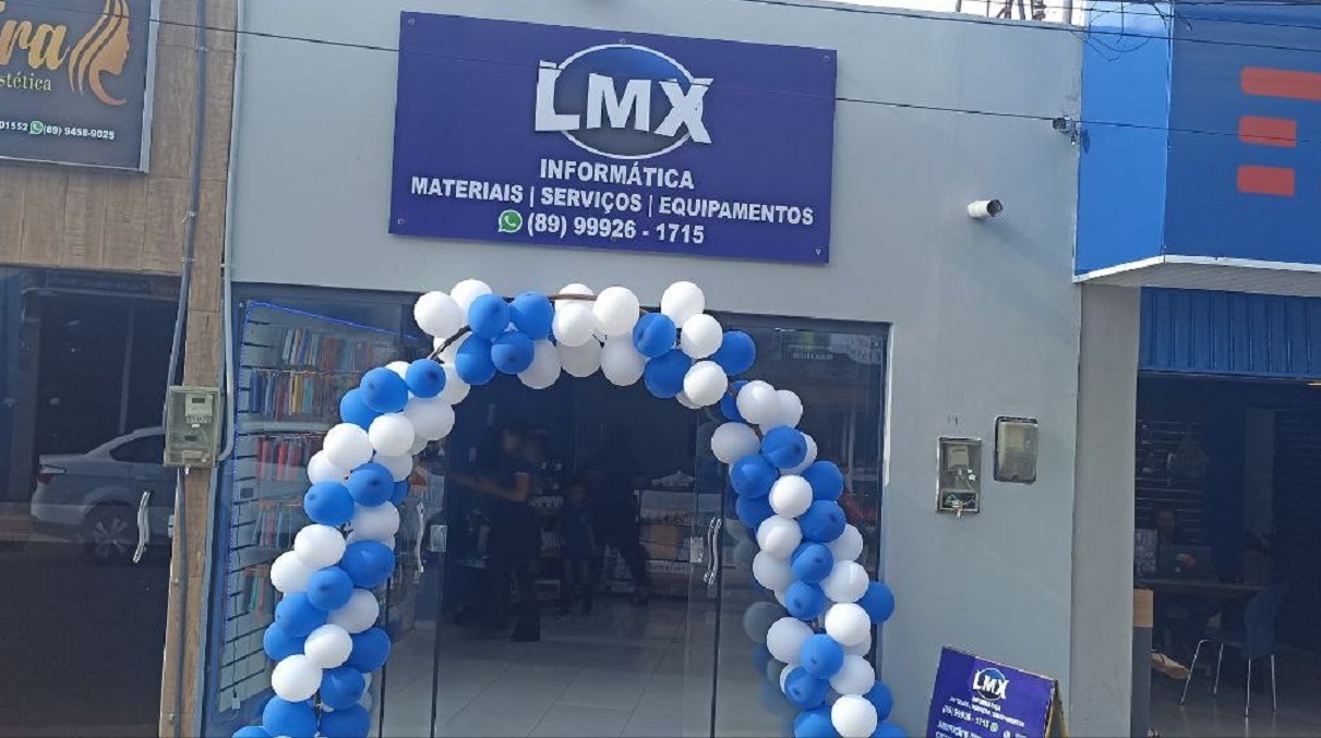 LMX informática inaugura loja em frente ao posto Líder da Igreja Matriz em Picos