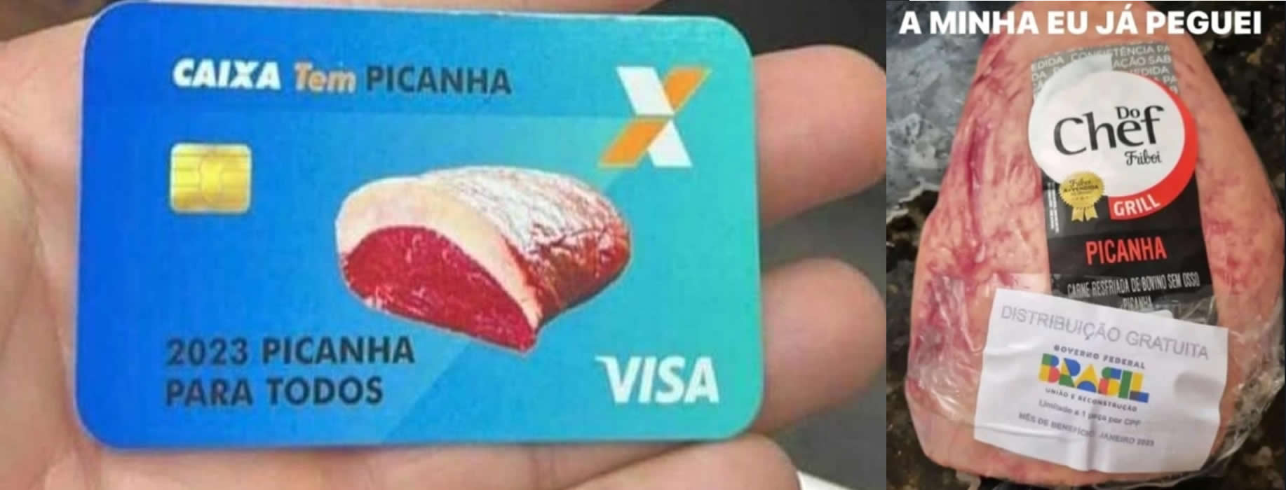 “Bolsa Picanha”: falsa distribuição gratuita de carne engana moradores de Oeiras