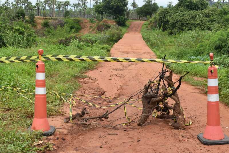 Ponte com risco de desabamento na zona rural de Picos é interditada pela Defesa Civil