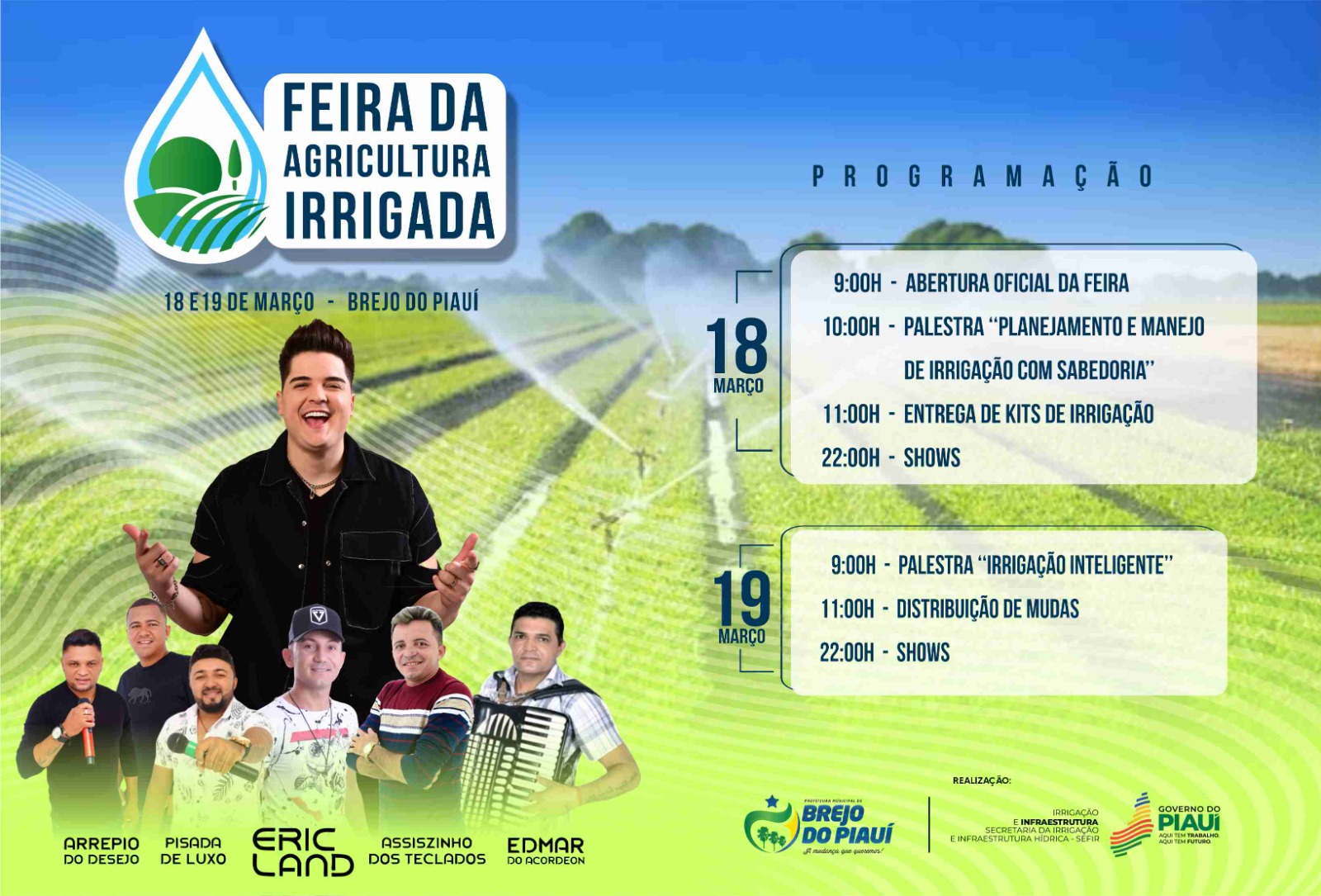 Feira da Agricultura Irrigada de Brejo do Piauí incentiva melhorias nas tecnologias de produção no Piauí.