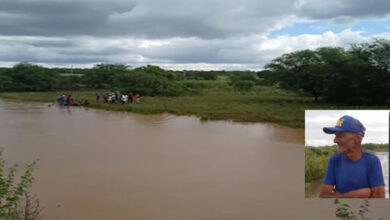 Marcelino Ananias de Souza estava desaparecido desde sábado e foi vítima da correnteza em riacho da região