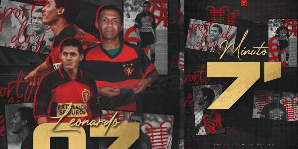 Torcida do Sport Club do Recife presta homenagem ao eterno ídolo Leonardo