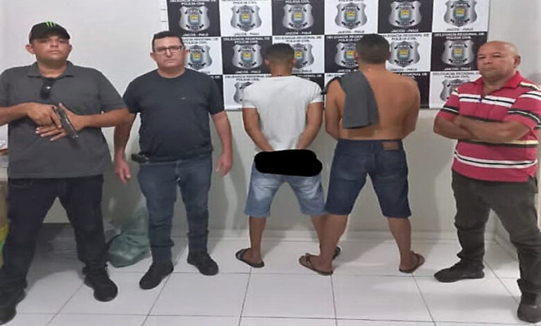 Homens presos após operações policiais - Foto: Divulgação
