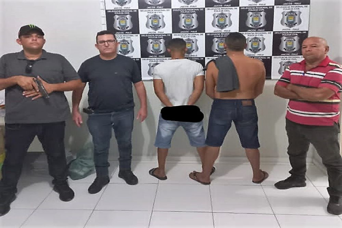 PM prende dois homens acusados de crimes em Francisco Macedo e Padre Marcos