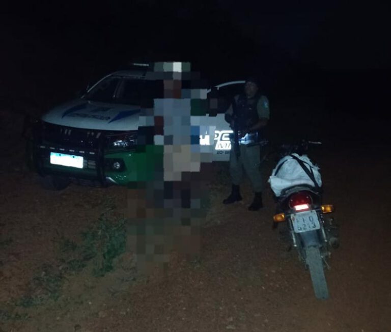 PM prende homem suspeito de homicídio e tentativa de homicídio na zona Rural de Simões