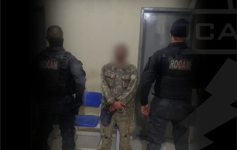 Em Picos, polícia prende homem com mandado de prisão em aberto