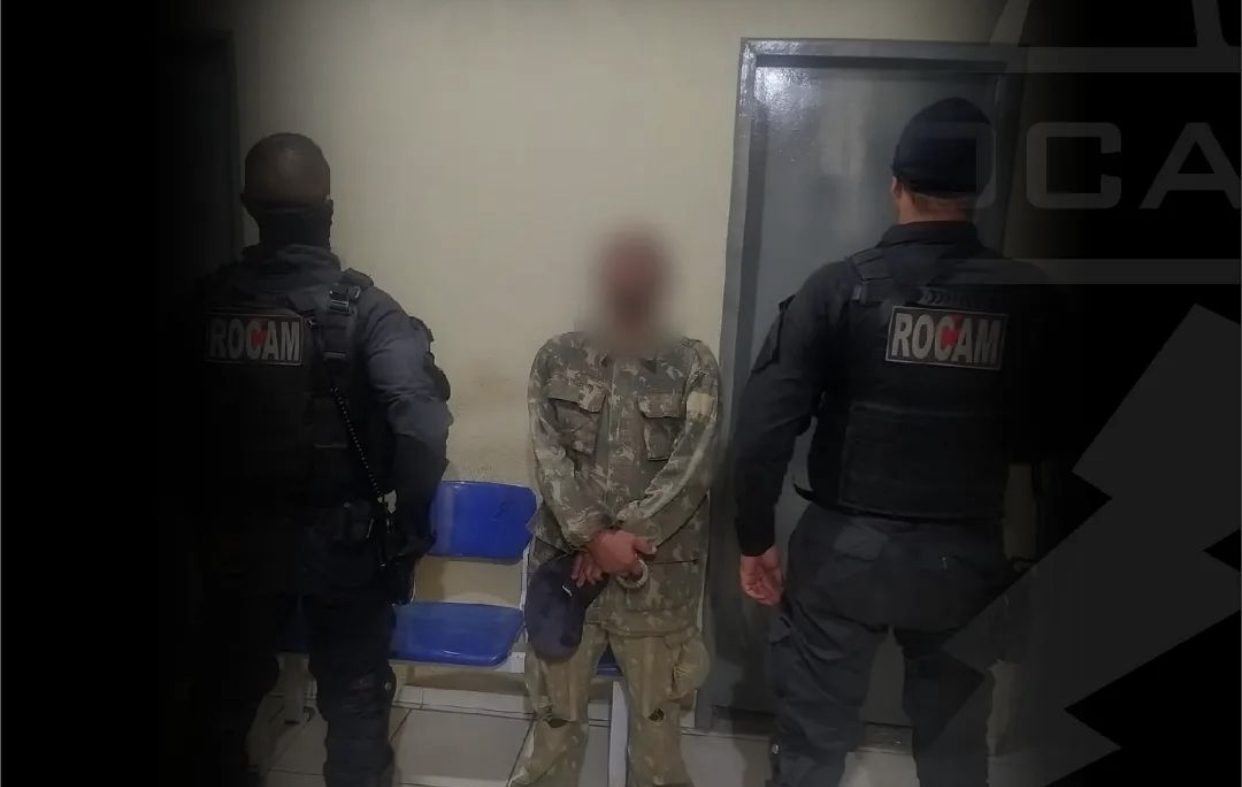 Em Picos, polícia prende homem com mandado de prisão em aberto