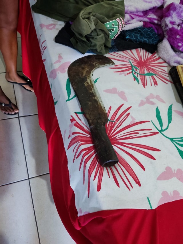 Suspeito de matar homem com golpes de foice é preso horas depois do crime