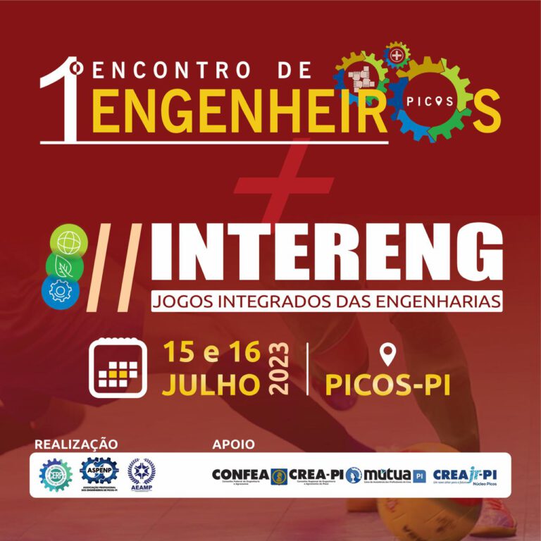 I Encontro de Engenheiros de Picos acontecerá em julho com apoio da Mútua
