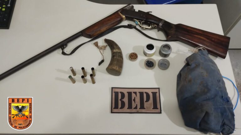 BEPI prende em Bocaina homem em posse de arma de fogo e cartuchos