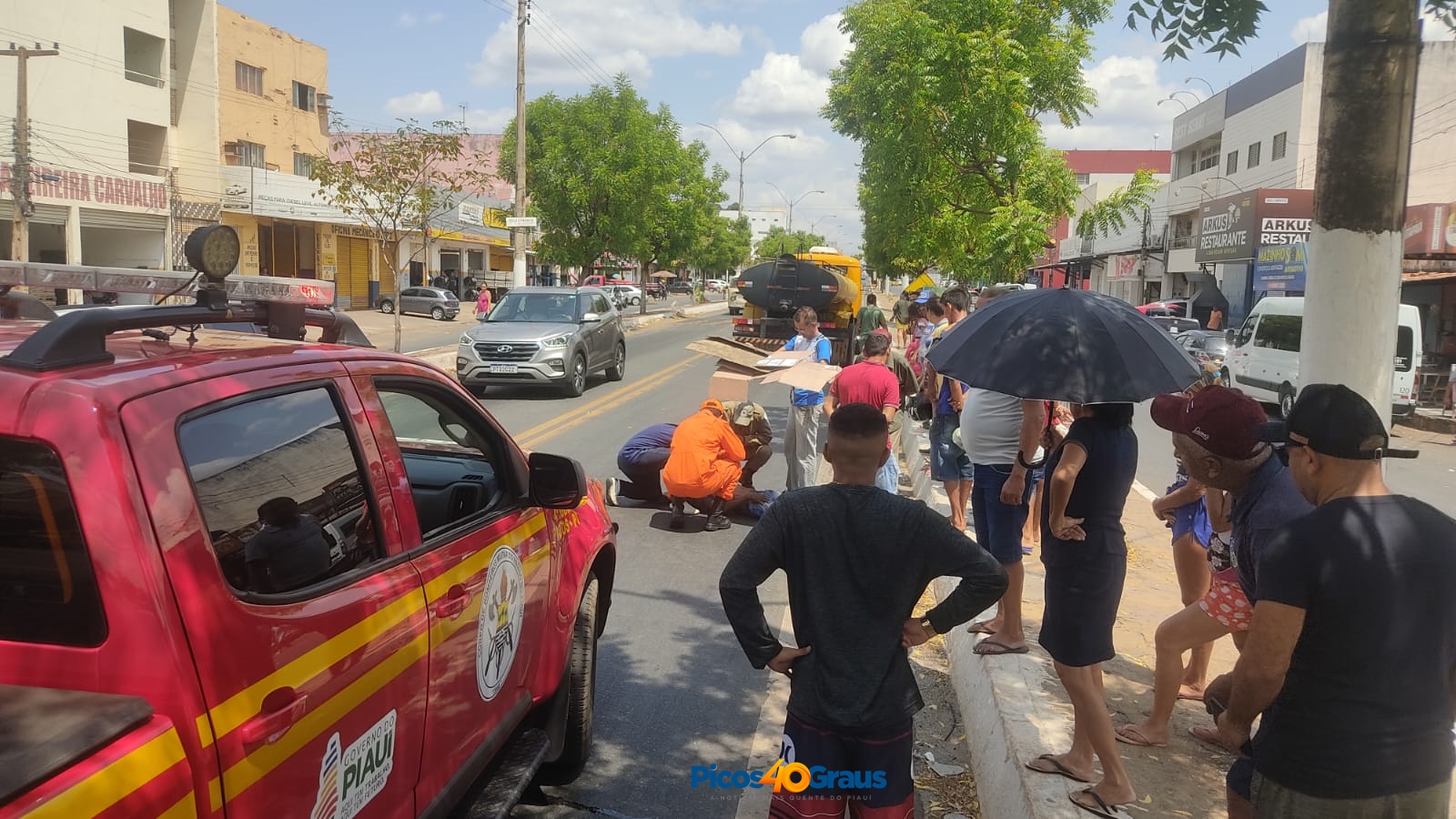 Homem de Massapê do Piauí morre após ser atropelado por carro-pipa em Picos