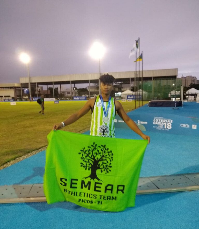 Picoense João Guilherme é prata no Brasileiro sub-18 de atletismo em Aracaju