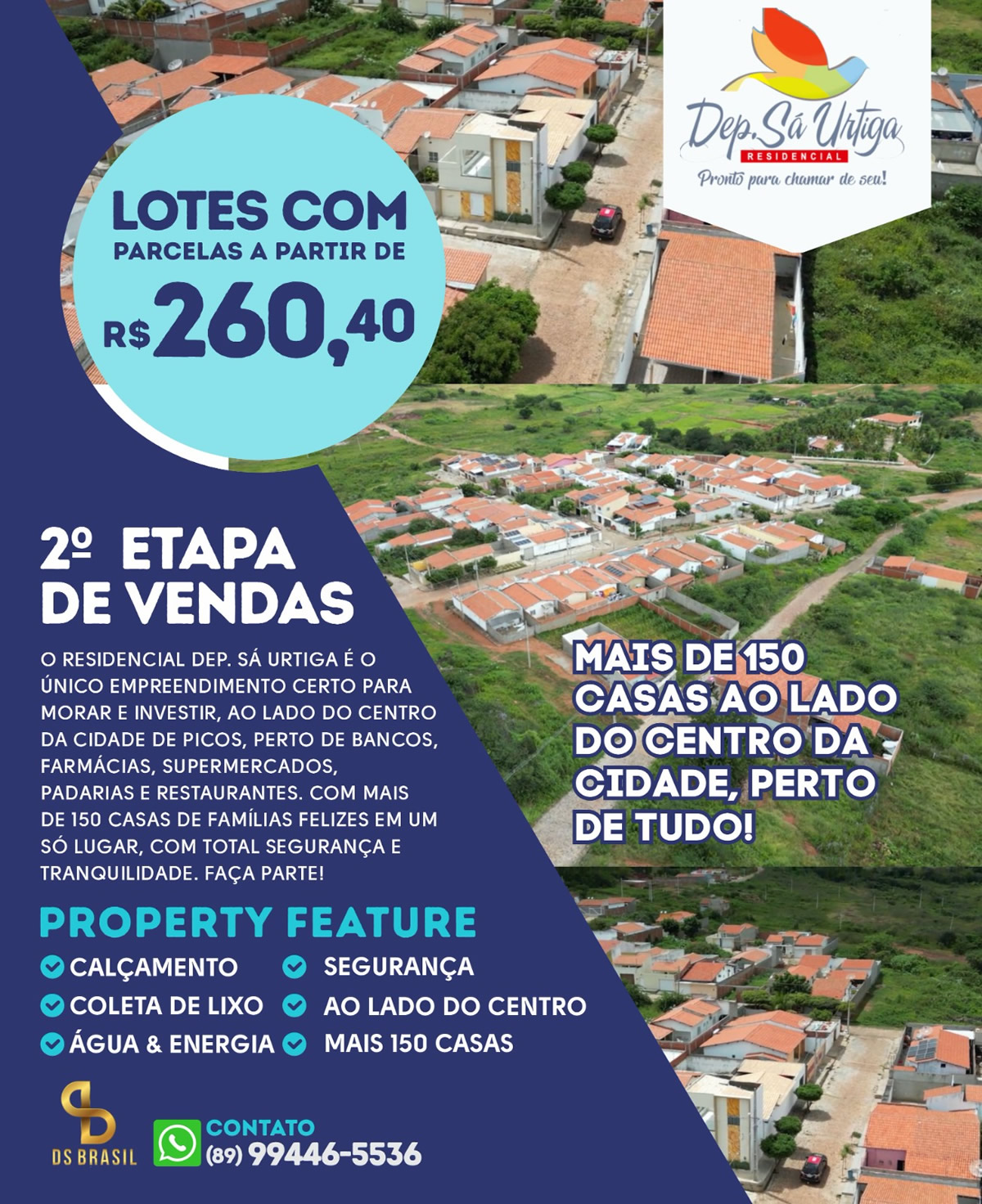 Residencial Dep. Sá Urtiga: viva no coração de Picos com segurança e conforto!