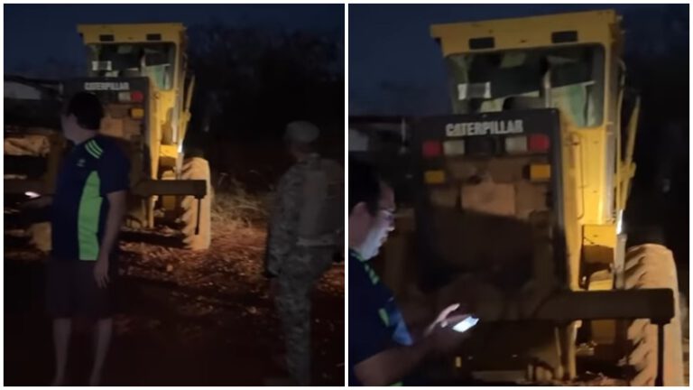 Bepi recupera em Picos máquina motoniveladora furtada em Bocaina