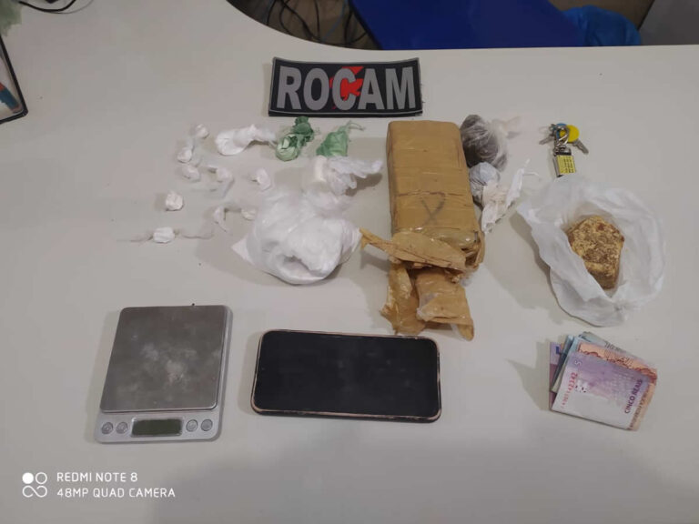 Cocaína, maconha e crack: operação policial em Picos prende suspeito por tráfico de drogas