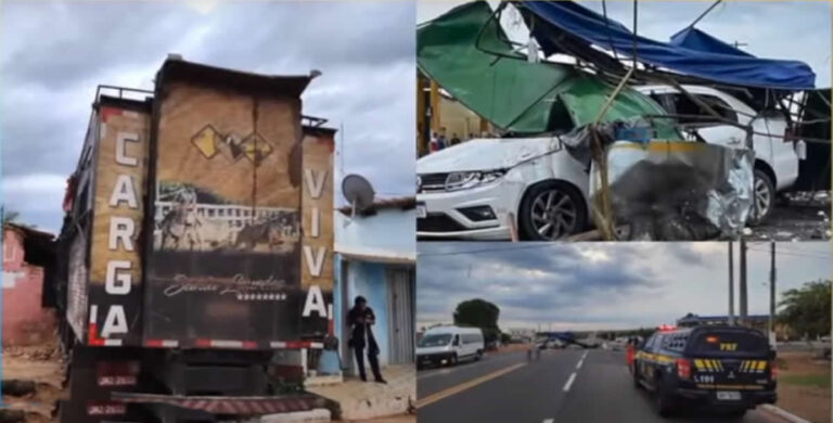 Acidente grave em Francisco Santos deixa um ferido grave e causa danos