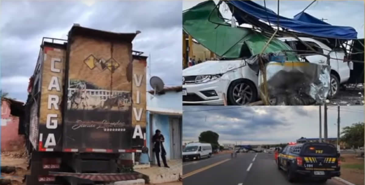 Acidente grave em Francisco Santos deixa um ferido grave e causa danos