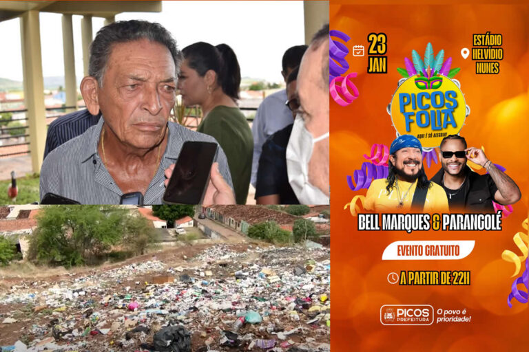 Contrastes em Picos: enquanto estrutura urbana carece de investimentos, prefeitura promove grandes eventos