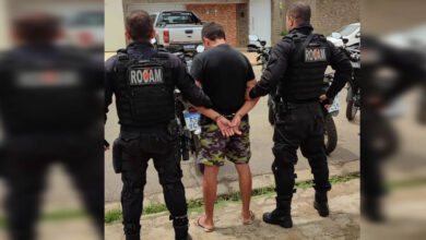 Foragido foi capturado pela PM em Picos - FOto: PMPI