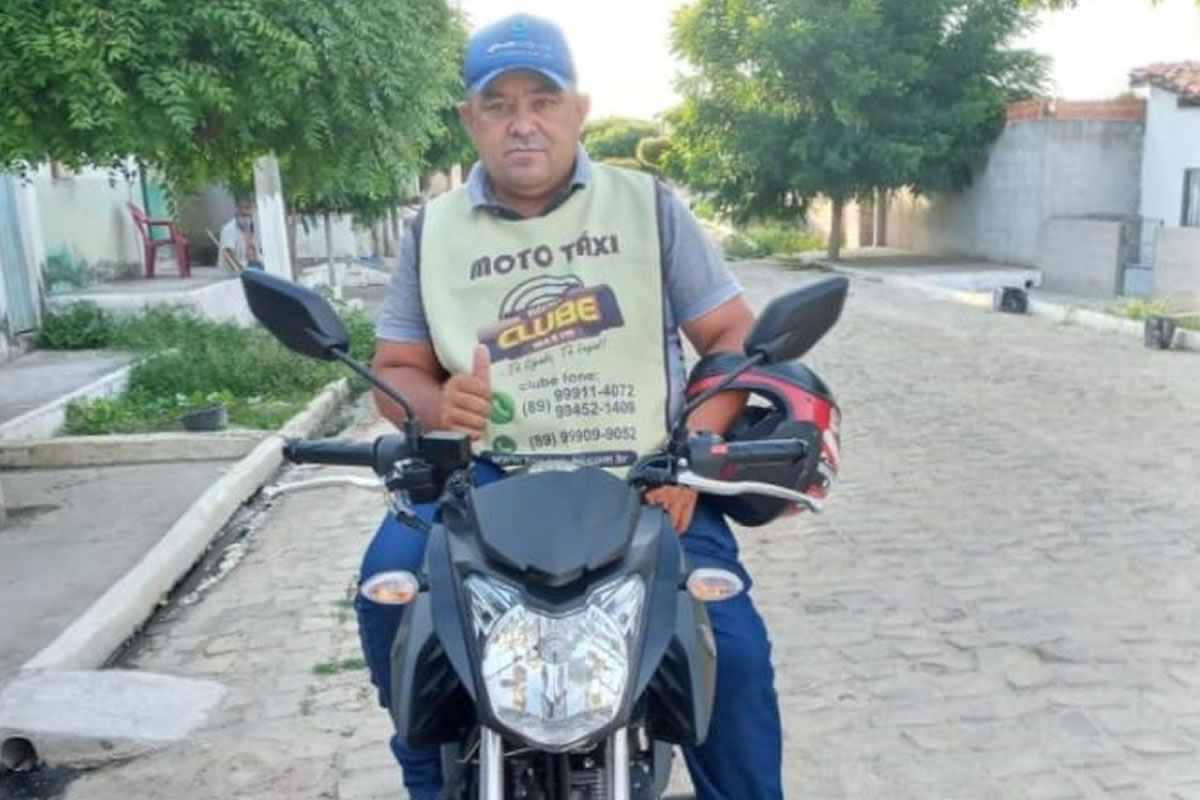 Em Jaicós, mototaxista morre após colisão com ônibus escolar