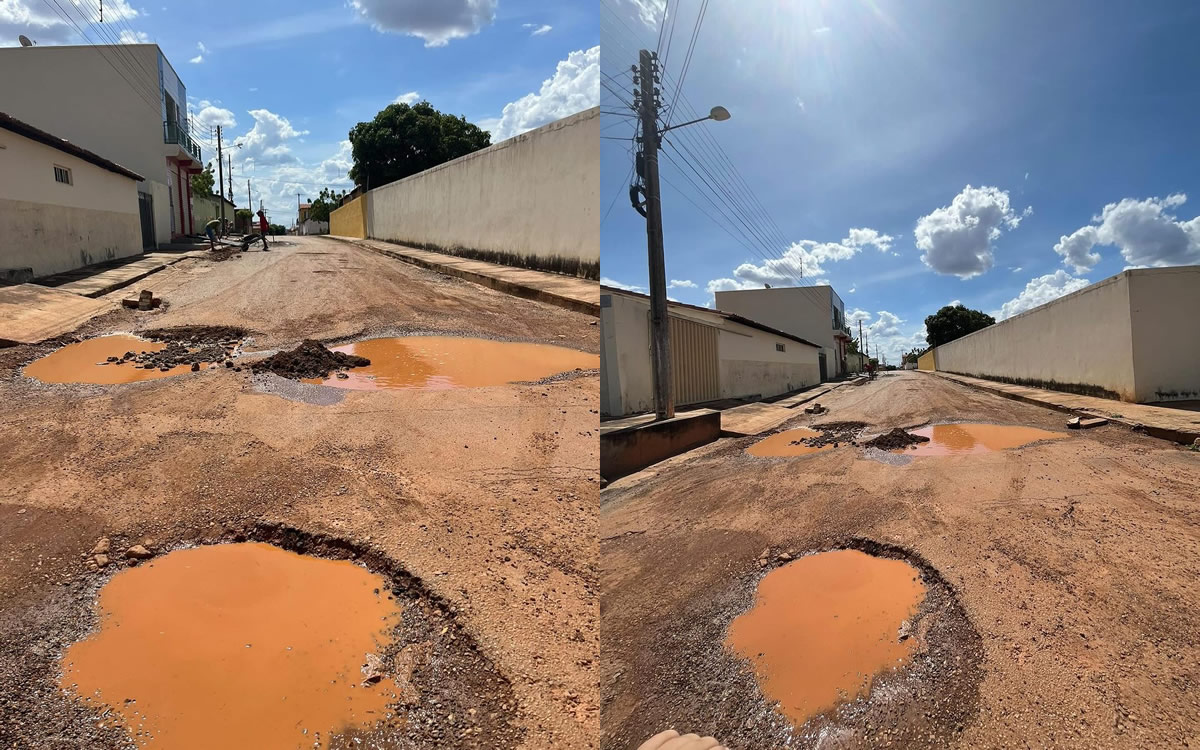 Moradores das Pedrinhas, em Picos, assumem responsabilidade por tapar buracos em vias do bairro