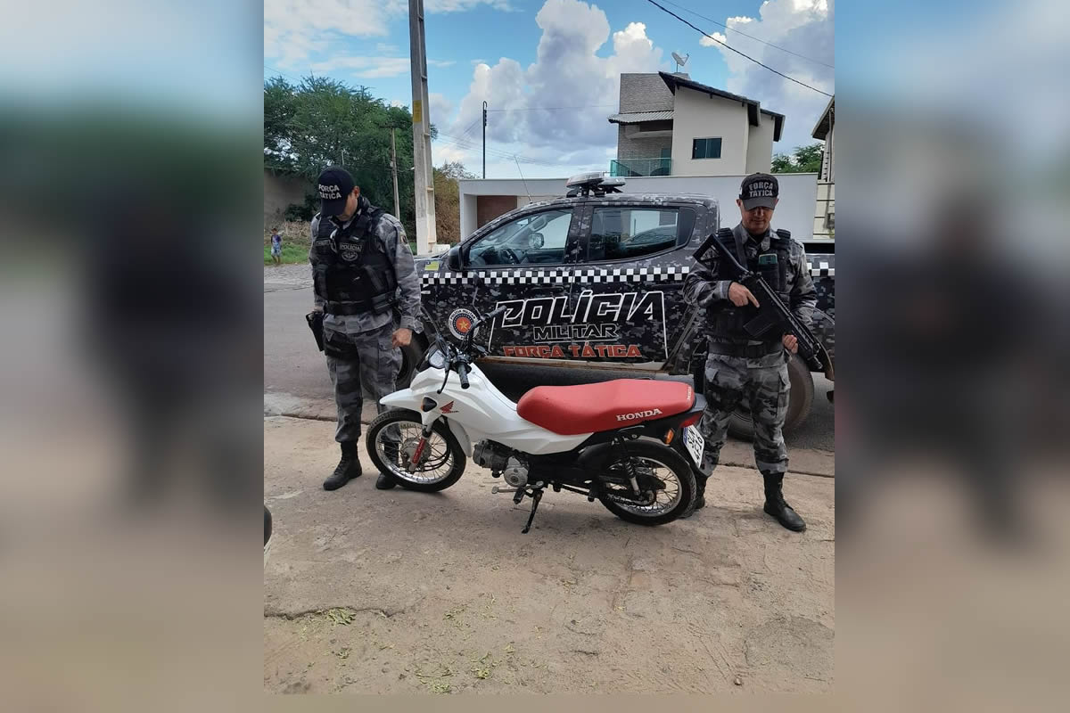 Moto furtada é recuperada no bairro Parque de Exposição em Picos