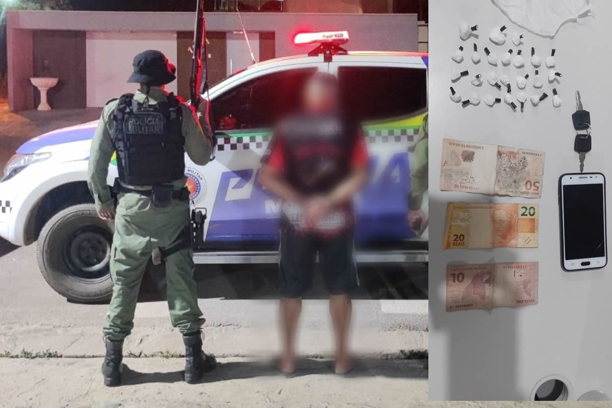 Homem é preso por tráfico de drogas em Santana do Piauí