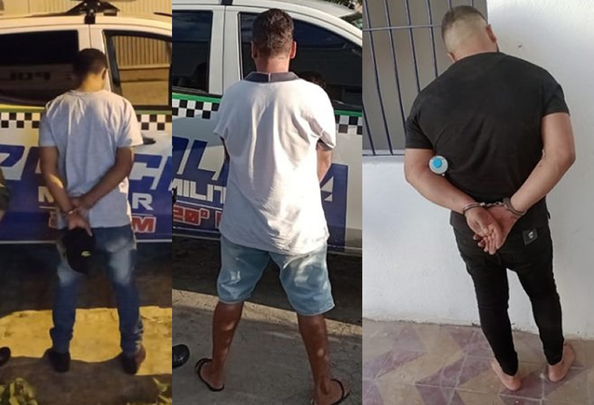 Polícia Militar em Padre Marcos prende três por violência doméstica