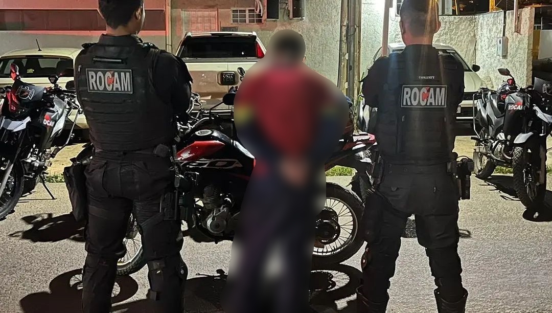 PM de Picos prende homem suspeito de assaltar farmácias e pizzaria em Picos