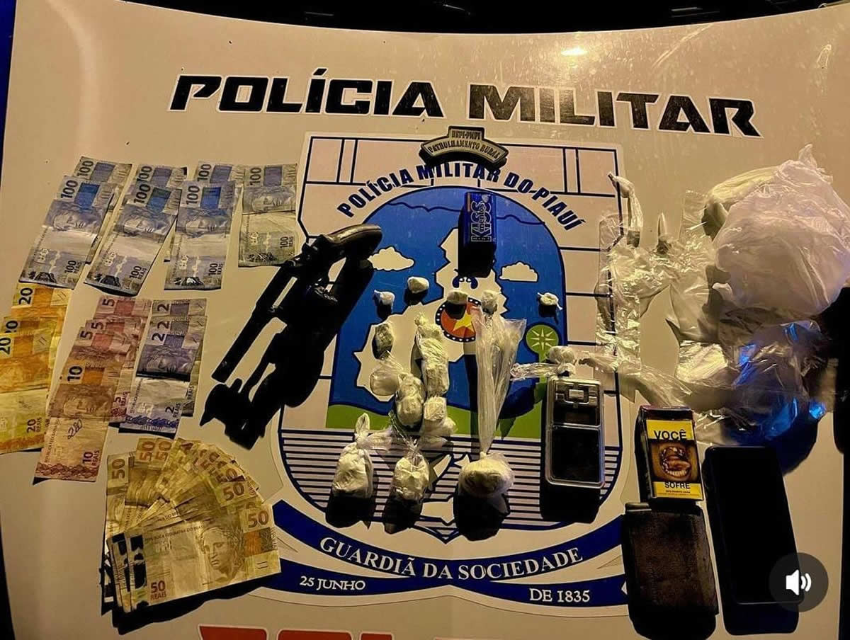 Homem é preso em Jaicós por tráfico de drogas e posse ilegal de arma