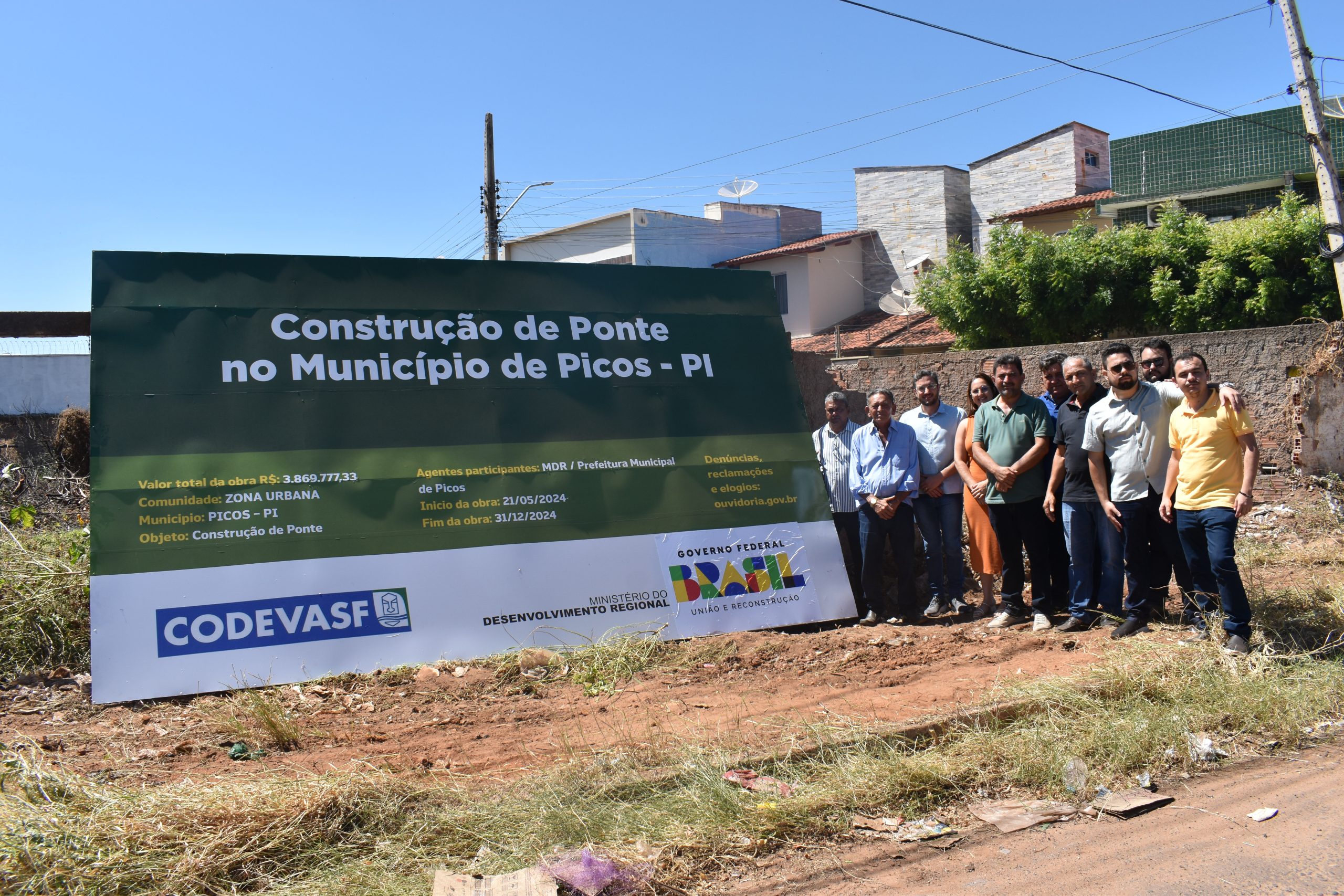 Prefeitura de Picos inicia obras de construção da ponte que liga a Av. Severo Eulálio ao bairro Boa Vista
