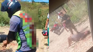 Vítima foi esfaqueada nas costas - Fotos: Divulgação