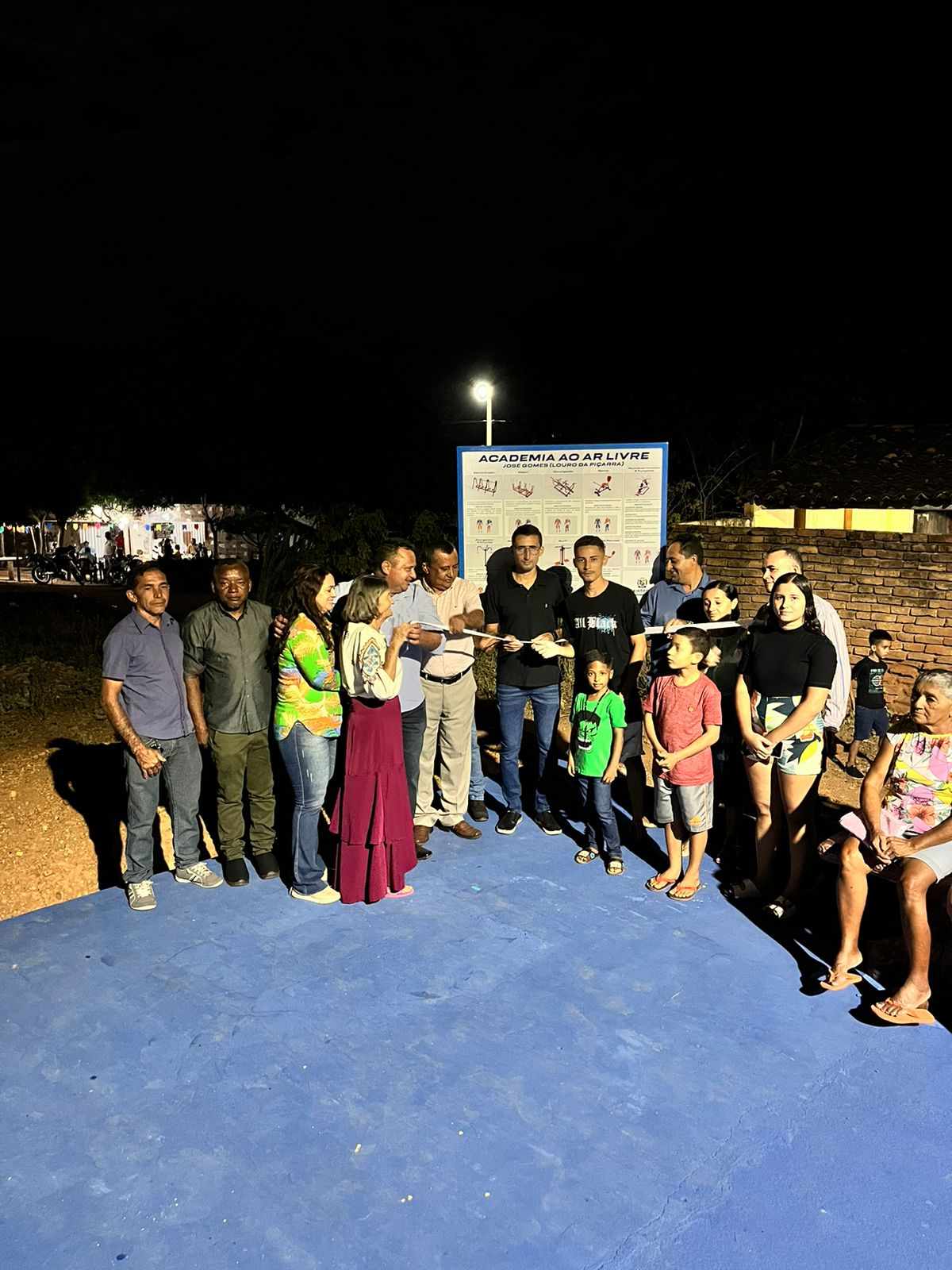 Prefeitura de Itainópolis inaugura Academia de Saúde e calçamento no povoado Piçarra
