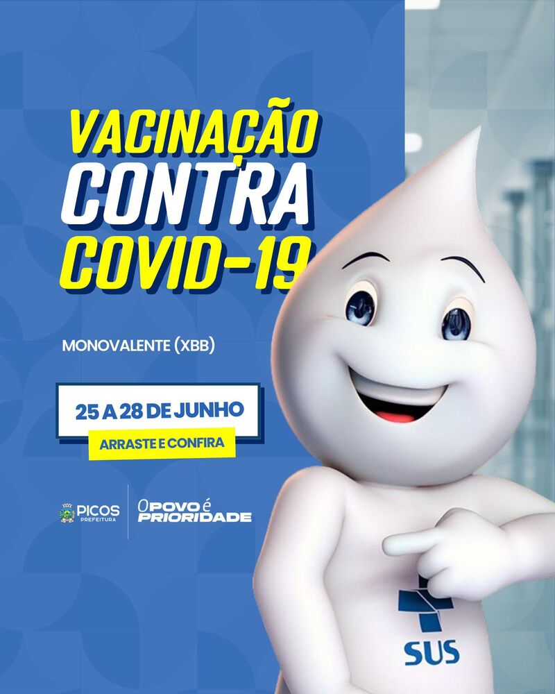 Saúde de Picos promoverá semana de vacinação contra a Covid -19