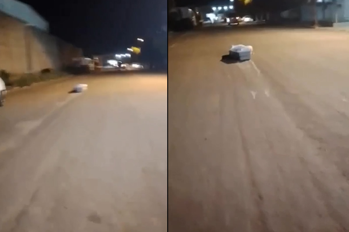Caixão com corpo cai de carro de funerária ao ser transportado em frente à UPA de Picos